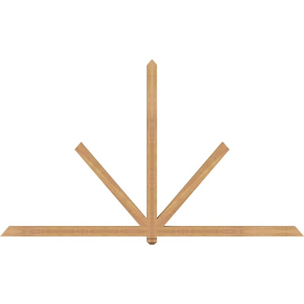 Ekena Millwork Kennewick Timber Gable Bracket, Western Red Cedar, 108"W x 63"H x 3 1/2"D x 3 1/2"F, 14/12 Pitch GBW108X63X0404KEN00SWR - main